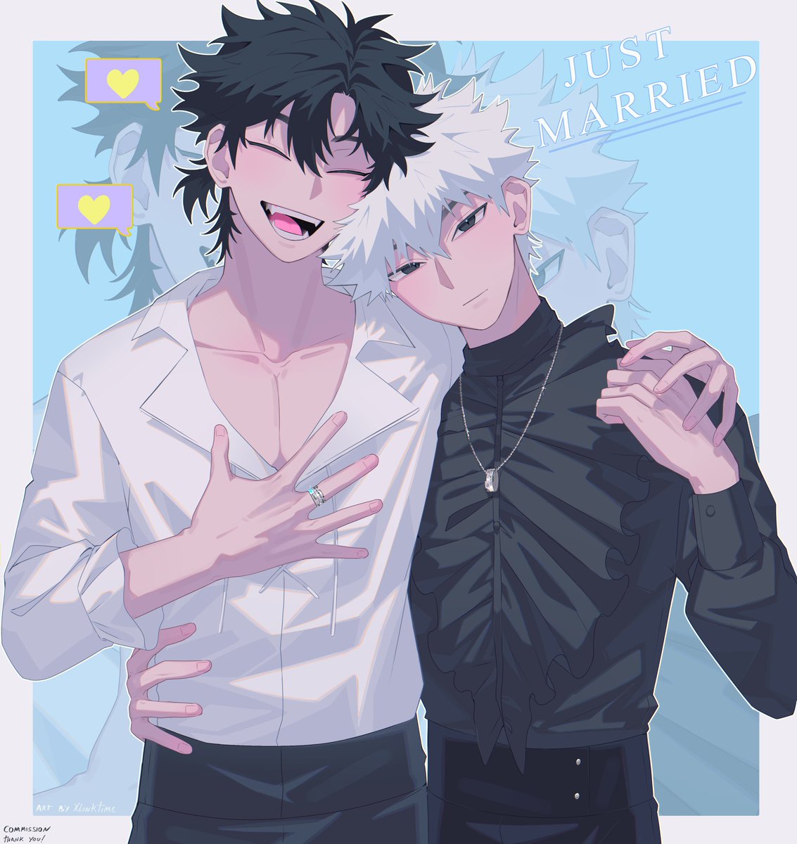 XLinktime's tweet image. Commission for @falekoth ✨✨😙
Thank you very much 🖤🤍 
#commissionart  #shiguangdailiren  #ShiGuang  #linkclick