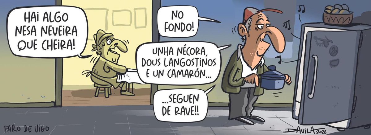 Sobras 🍤🦑🦐
#Comidas #Nadal 
#HumorGalego #Davila
🍤𝐌𝐚́𝐢𝐬 𝐡𝐮𝐦𝐨𝐫 𝐞𝐧 𝗜𝗡𝗦𝗧𝗔𝗚𝗥𝗔𝗠 ⬇️