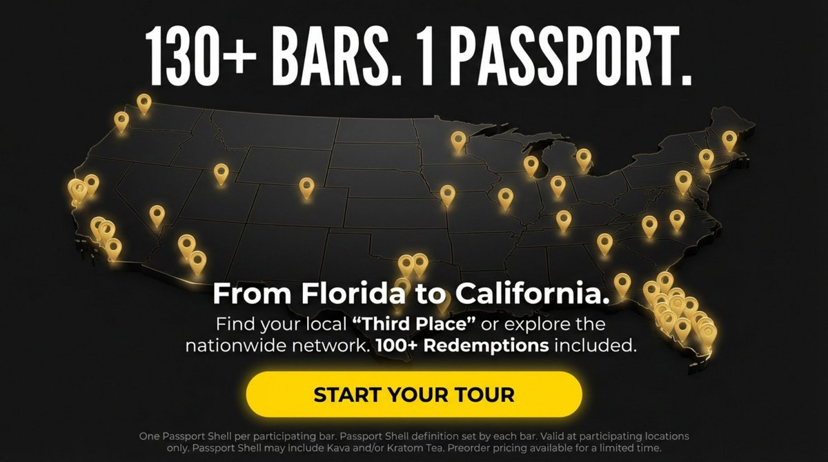 bestkava's tweet photo. HappyKava Passport is almost here.

Get the best deal in the kava &amp; kratom scene: 100 drinks included  — shells and teas (some bars offer both).
Preorder is $25 with code BULA.
One passport. Over 100 kava bars.

Get it now: https://t.co/Ba8uYjBFCb https://t.co/gMOJtwamZQ
