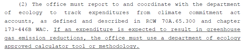 WAPolicyGreen's tweet image. A week after @ecologywa admitted its estimate of CO2 reductions from state-funded projects was badly wrong, the proposed state budget requires that future estimates of CO2 emissions reduction must use a calculator approved by that same agency. 🤔

#waleg #irony