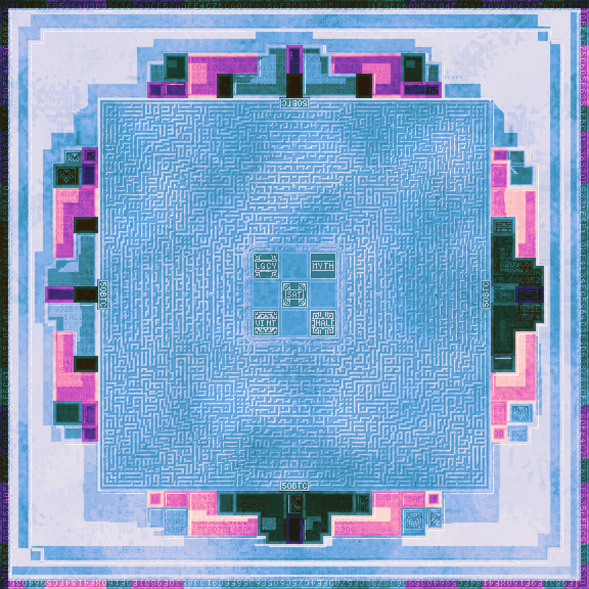 Generative art is trending 😌 Bitcoin transaction → onchain artwork Decoded  data. Encoded pixels. Details in the alt caption. #generativeart #genart