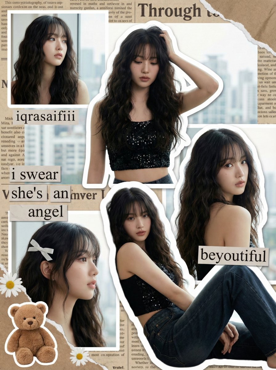 Scrapbook collage example