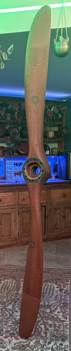 Collector_dan's tweet image. New pickup; a WW1 SPAD fighter propeller for the suiza 150BHP engine. About 8’ long. By lucien Chauvière.
