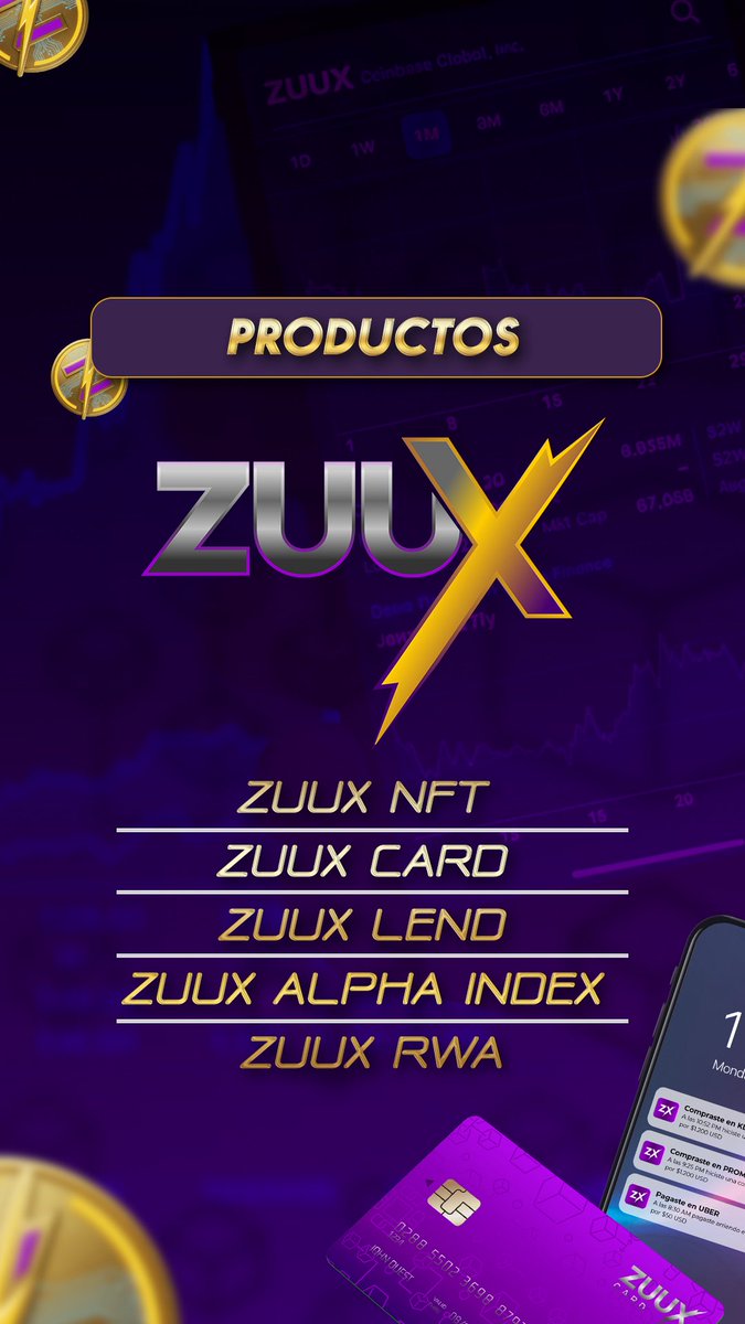 The <a href="/Zuuxnetwork/">ZuuX</a> ecosystem is made up of the following products

Nft.zuux.network

Card.zuux.network

AI.zuux.network 

Lend.zuux.network 

RWA.zuux.network