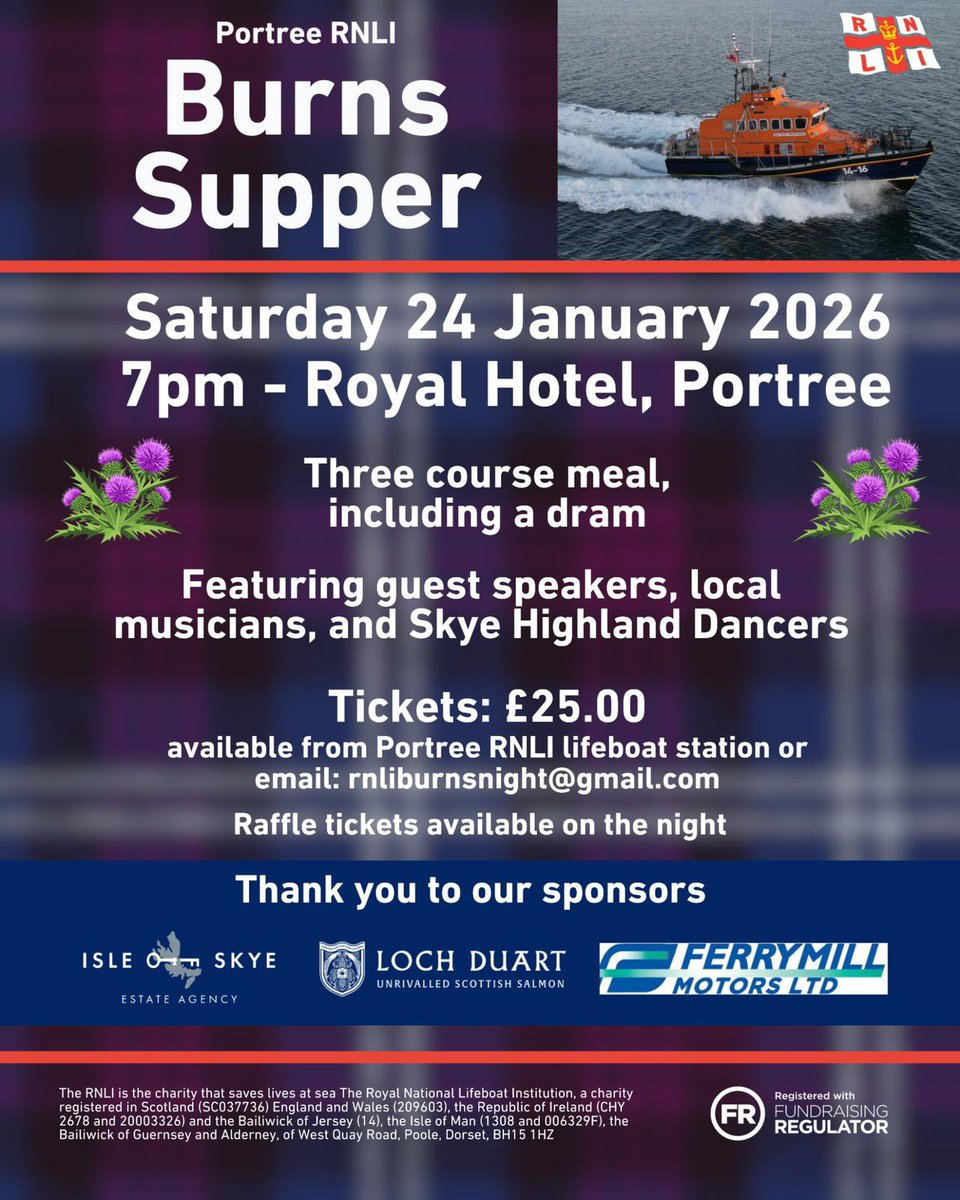 Portree Lifeboat Fundraisers (Skye & Raasay) tweet media