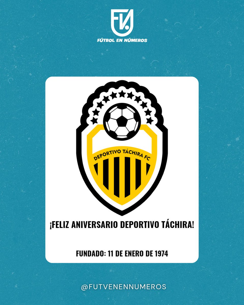 FutVenEnNumeros's tweet image. ¿El más grande de Venezuela? 🟨⬛

▪️El @Dvotachira celebra 52 años de fundado. En ese período, ha ganado 11 veces la primera división de Venezuela. Ha conquistado 2 Copa Venezuela.

Si eres aurinegro, vas a reaccionar y compartir esta publicación 🙋

#Futvenennumeros