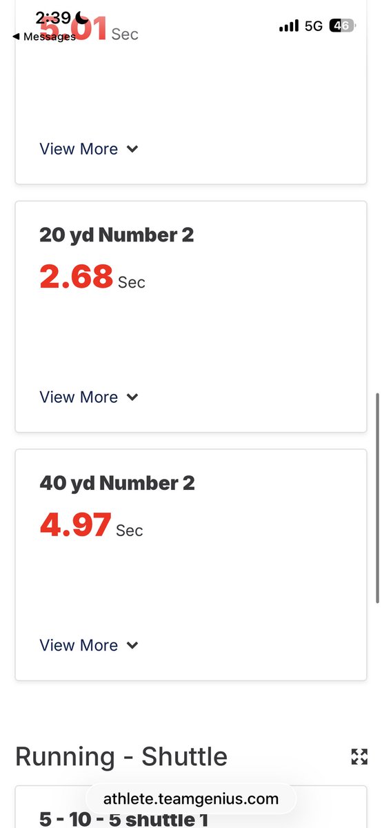 HPP went great! I got my metrics back, feeling good about my results. Always room to improve. 
<a href="/topgun_skim/">Top Gun National 14u SKIM</a> <a href="/USASoftball/">USA Softball</a> 

Pitching- 62-65 mph fastball 
47-49 mph change up 

Hitting- 66 mph exit velocity 

Running-❗️2.68❗️20 yard dash 
4.97 40 yard dash
