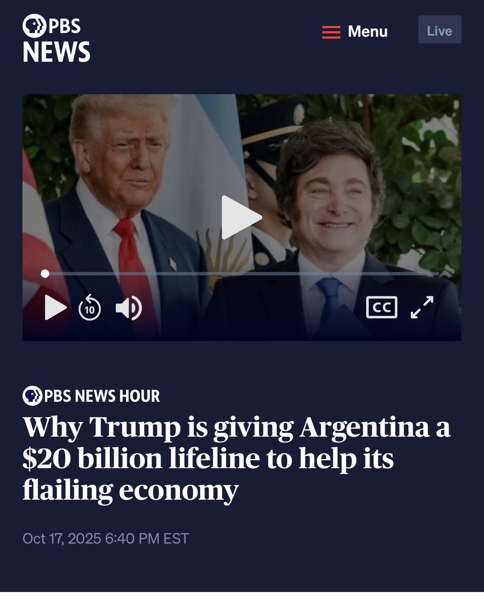 mamma_mia111's tweet image. It explains why Trumped pumped pumped $20 Billion into Argentina last year