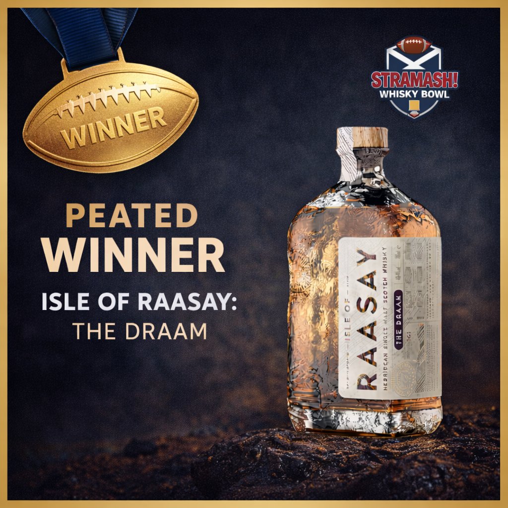 ScotlandNFL's tweet image. WHISKY BOWL 

Last night our whisky panel crowned our conference winners at our post season event

Congratulations to Unpeated champion @TheGlenAllachie 12 &amp;amp; Peated champion @RaasayWhisky the Draam 

The ultimate winner of our first ever whisky bowl will be announced at 10pm