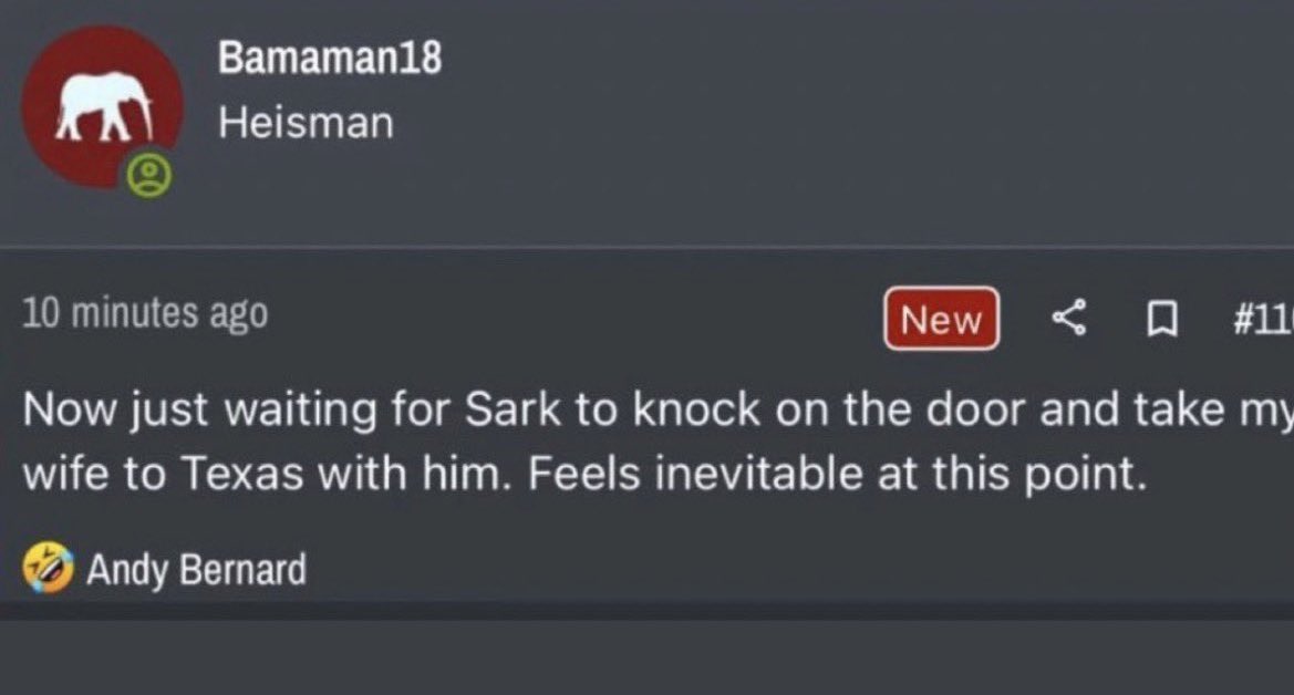 Texas got Bama fans shook.