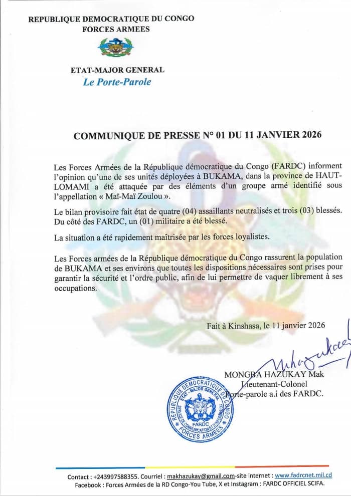 FARDC Officiel SCIFA tweet media
