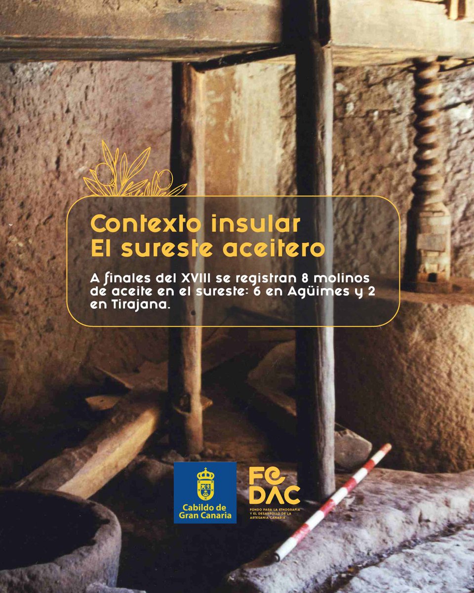 FedacGC's tweet photo. 🫒 El olivo marcó la vida rural de Gran Canaria: molinos, prensas y utensilios tradicionales aún conservan su memoria en la Carta y el Fondo Etnográfico de FEDAC. #FEDAC https://t.co/XSTQFfvaaZ