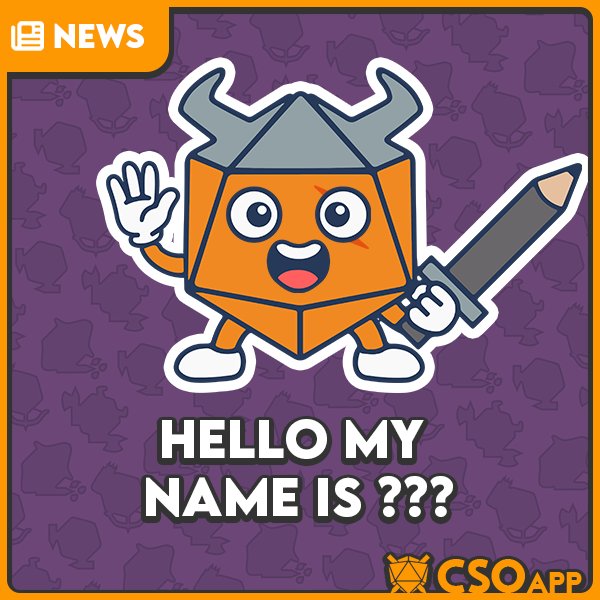 CSOapp's tweet photo. 🇬🇧 Help us choose the name of our new mascot via this poll ⬇️

🇫🇷 Aidez-nous à choisir le nom de notre nouvelle mascotte via ce sondage ⬇️
 https://t.co/59hdfMozvP

#jdr #ttrpg #csoapp https://t.co/CbfzCgKol6