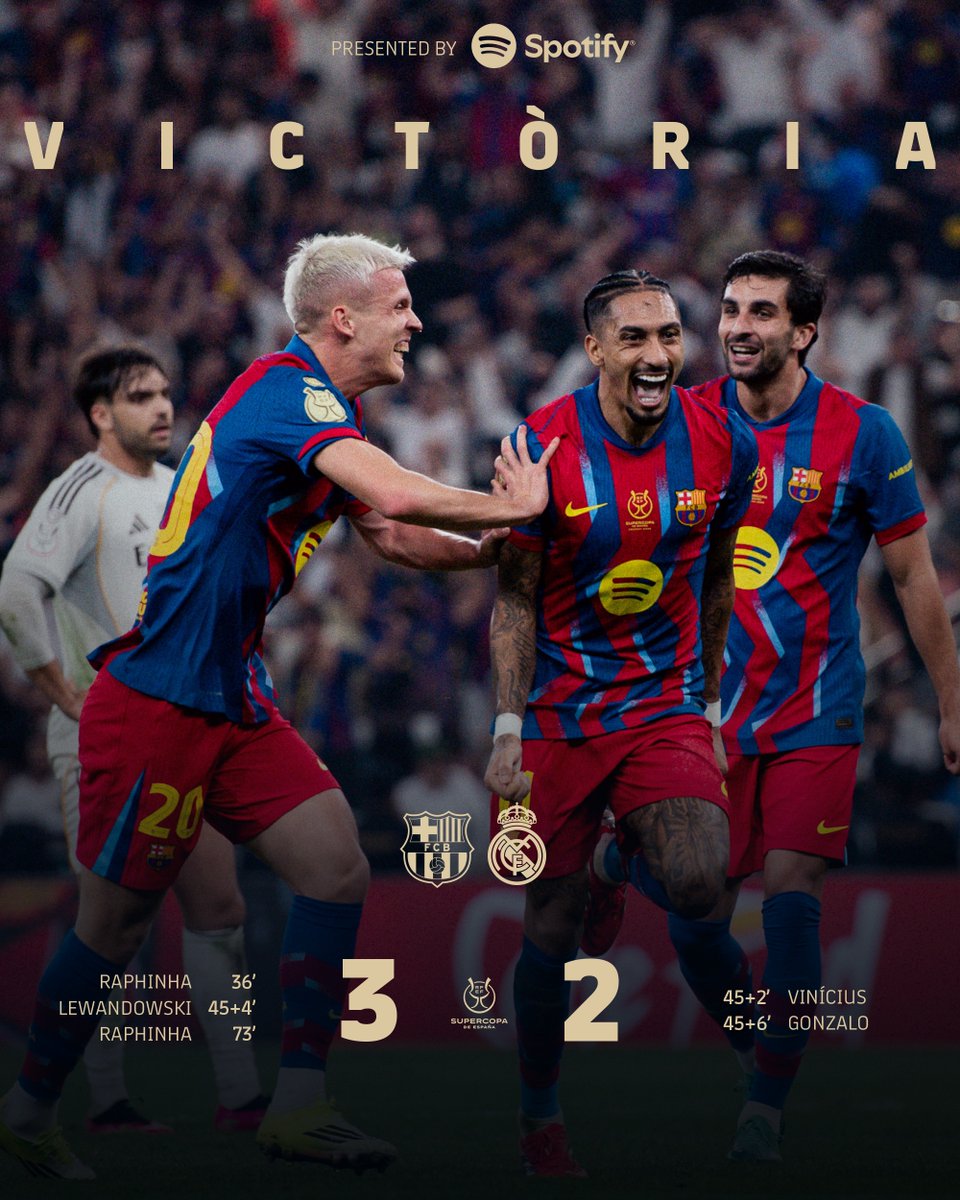 FCBarcelona_cat's tweet image. LA SUPERCOPA ÉS BLAUGRANA.
