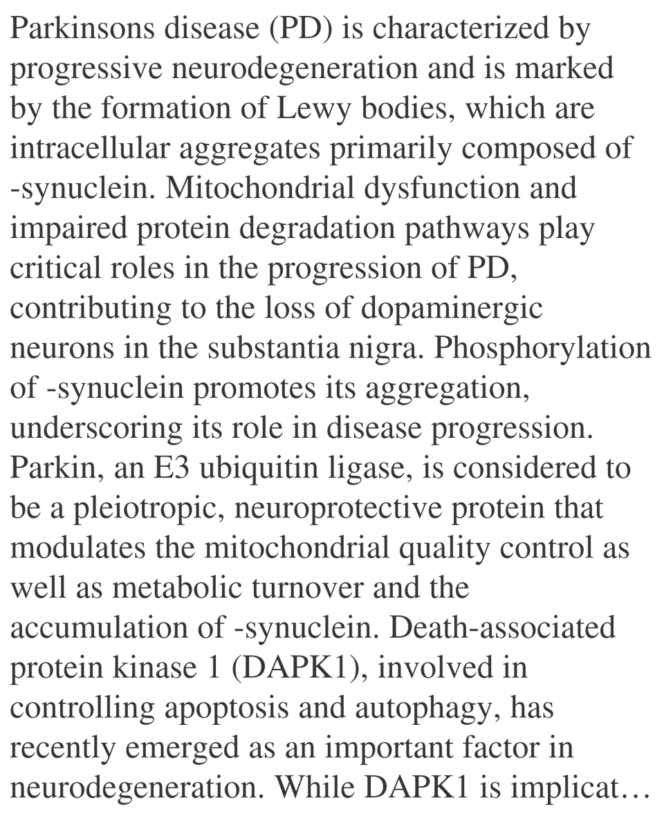 WFC's tweet image. DAPK1-mediated parkin inactivation enhances neurotoxicity via MITOL-dependent degradation

Park, C. H., Shin, D., Chung, K. C.
biorxiv.org/content/10.648…