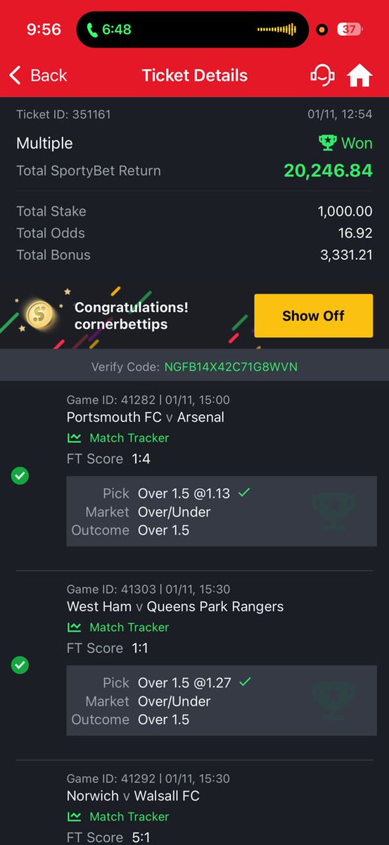 Cornerbetips tweet media