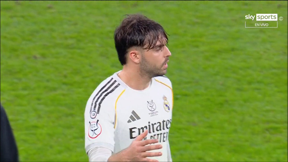 Raul Asencio after the final whistle.