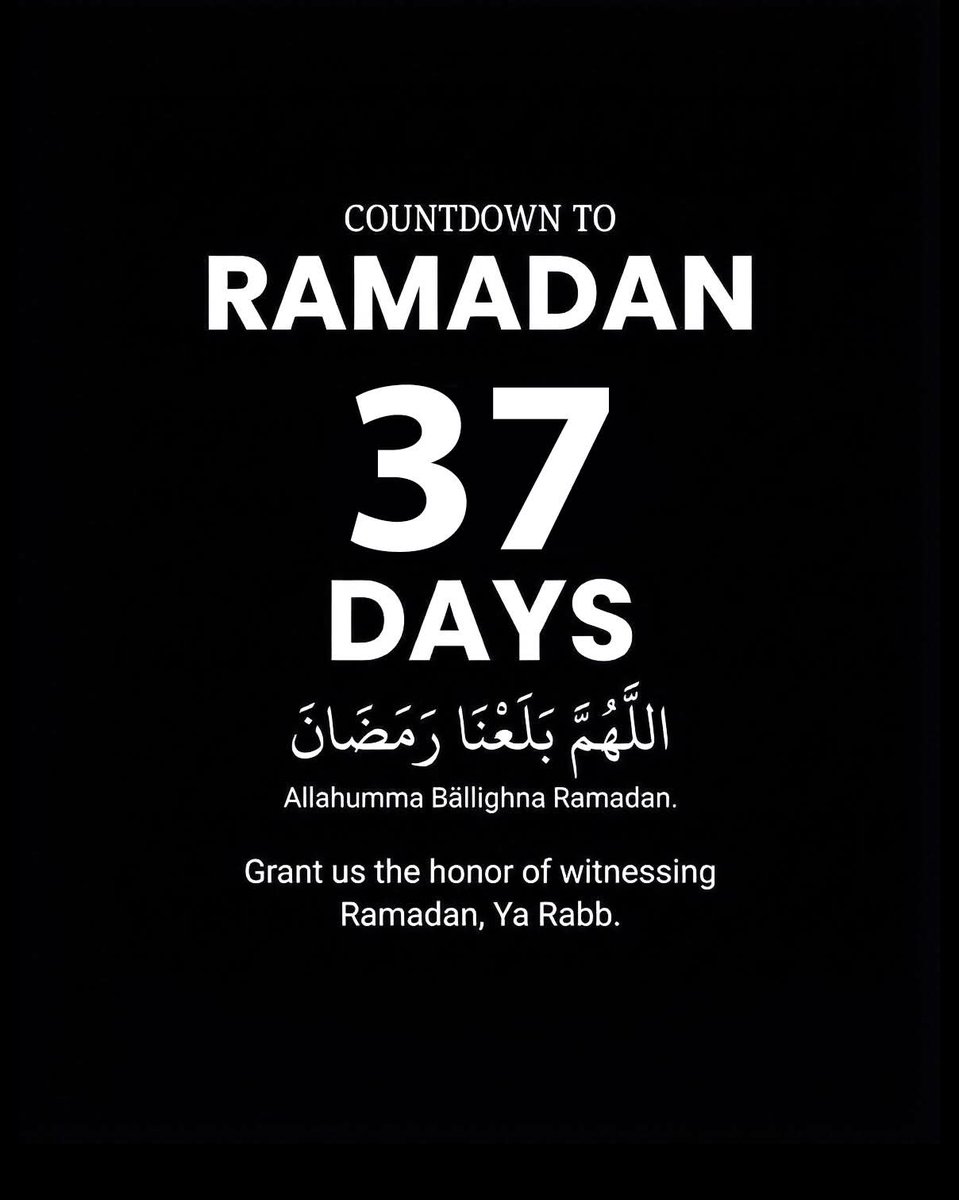 Cool_Ustaz's tweet photo. 37 Days until #Ramadan 💚 https://t.co/ndRsXui6ZO
