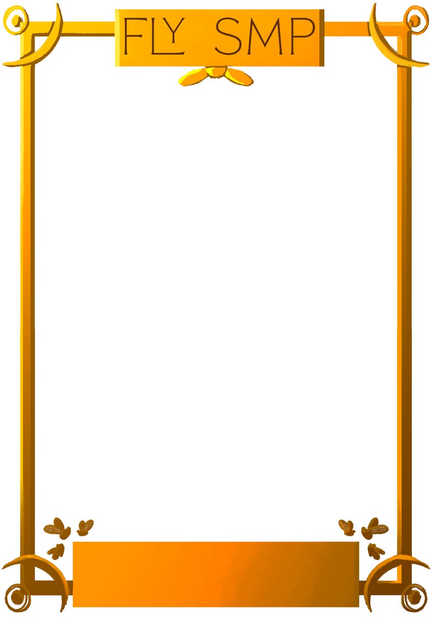 Member announcements are staring from tomorrow up until launch day on the 17th! Until then, check out this awesome border by <a href="/RumiToons/">Rumi</a> - which you can use to design your own Fly SMP character! 💚💜🖌️🎨