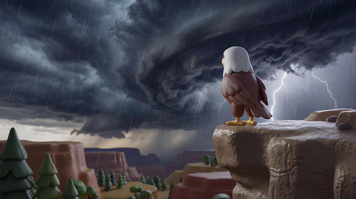 LibertyOnUSD1's tweet image. A storm is brewing...