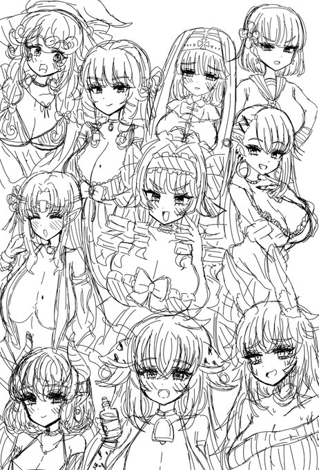 最近作ったオリキャラをまとめたけど…デカ乳キャラしかいねえ!! 無限にネタが増えますね