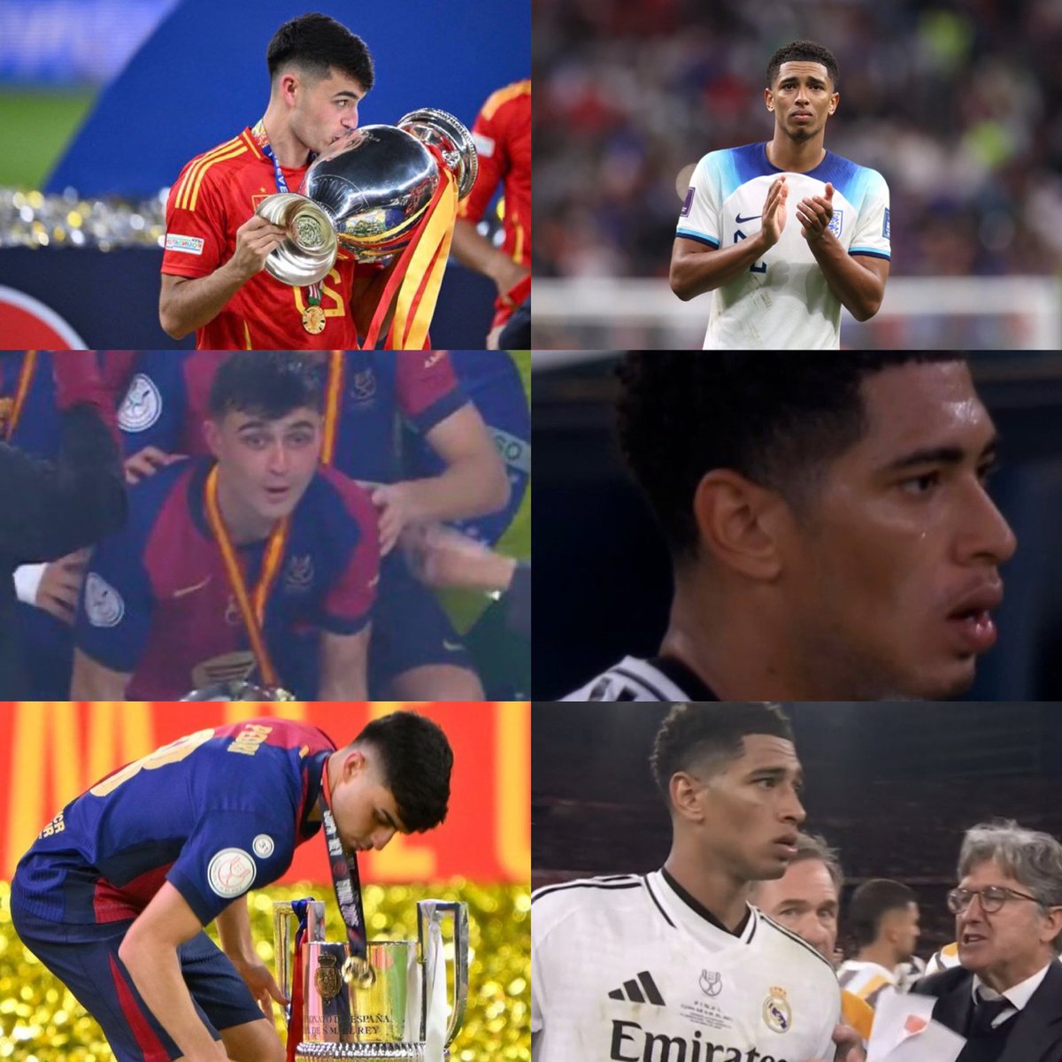 E já pode adicionar mais uma foto aqui.
Pedri castigou o inglês mais uma vez

Mais um vice pro super craque Bellingham.