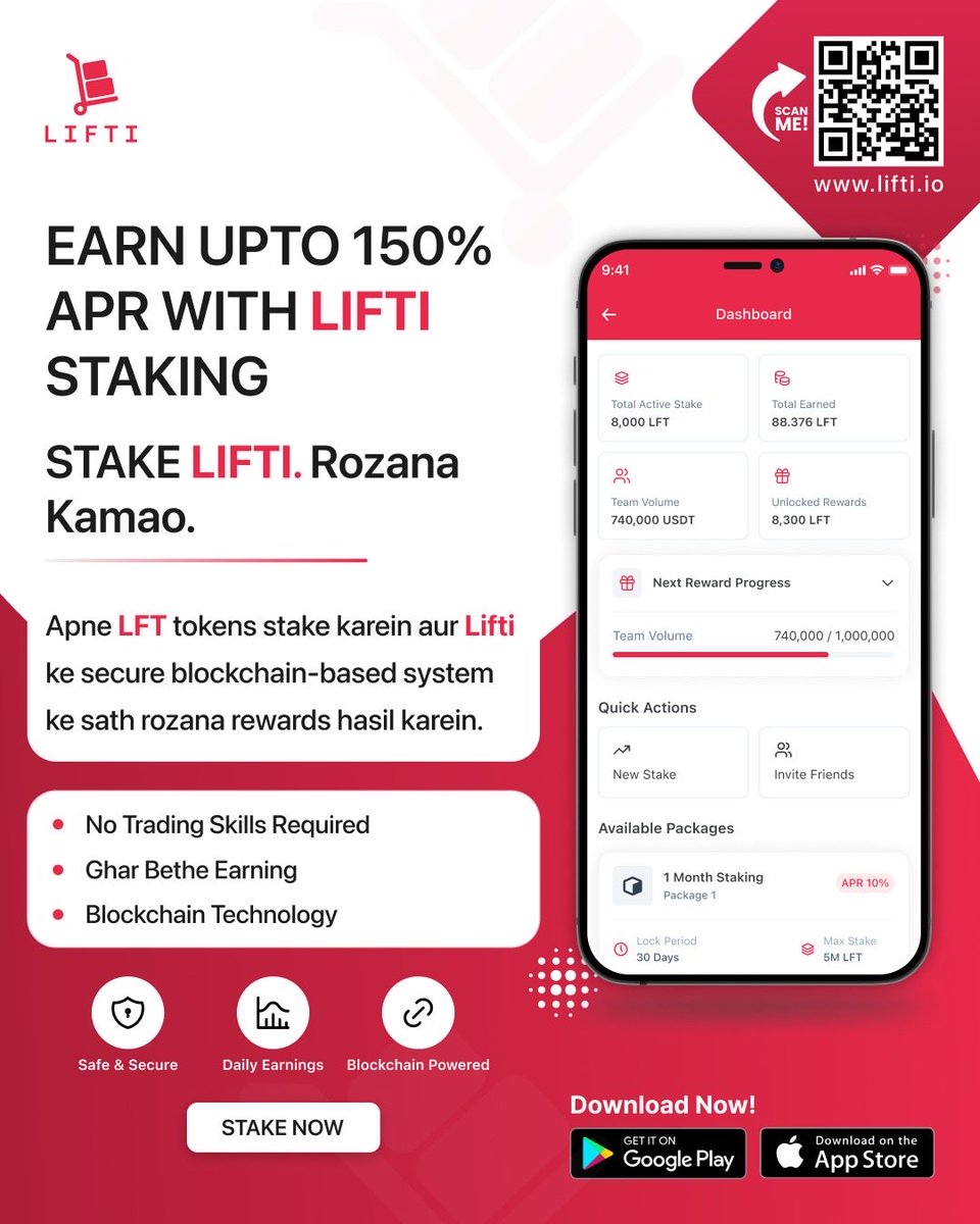 LIFTIToken's tweet photo. Stake today #LFT https://t.co/IQX4iJB4z8