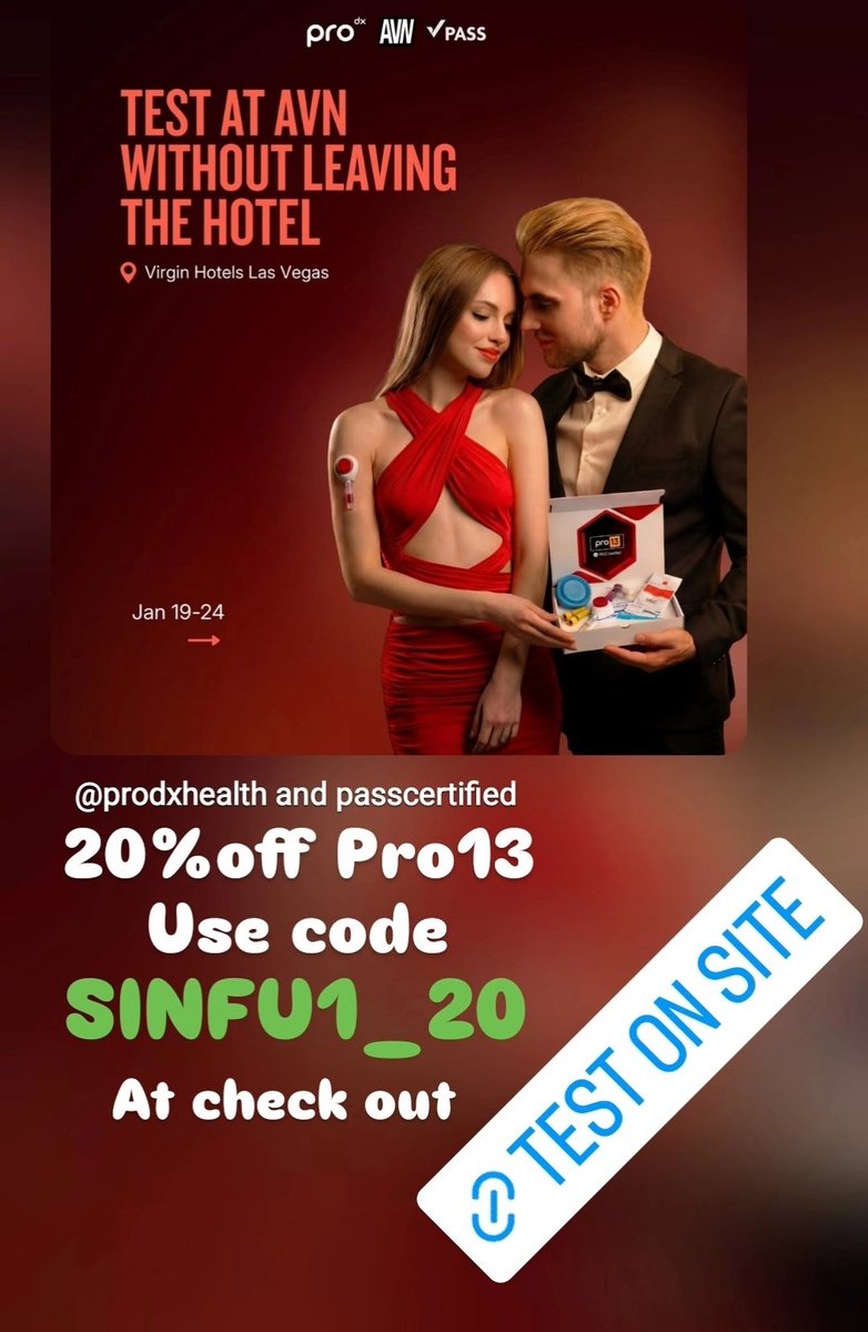 AVN on site testing 
20% off Pro13
Code 
SINFU1_20
At check out 
getpro13.com/?uid=7&oid=1&a…

<a href="/sexpartyfm/">Sex Party with Dustin Rybka</a> <a href="/prodxhealth/">ProDx Health</a>