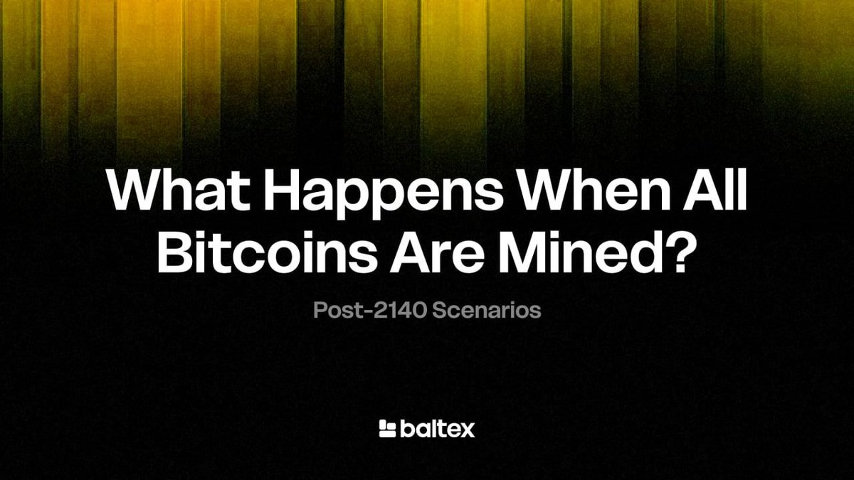 📢 NEW BLOG: What Happens When All Bitcoins Are Mined? • Miners shift to  100% transaction fees • Fee market grows with adoption & L2 • Security  stays strong if usage rises •