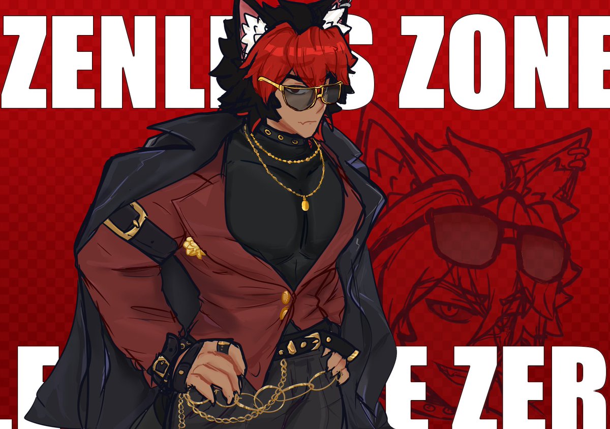 took me longer to finish this than I wanted but woe manato in lycaon collab fit cause why not ,two mini variations this was honestly fun to mess with ngl!! #zzzero #KomanoManato