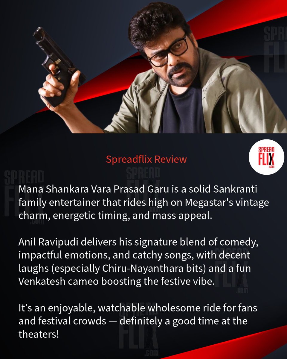 spreadflixExtra's tweet photo. #Manashankaravaraprasadgaaru 
#MSVPG 
#msvg 
#Chiranjeevi https://t.co/rgqzZ5gcyq