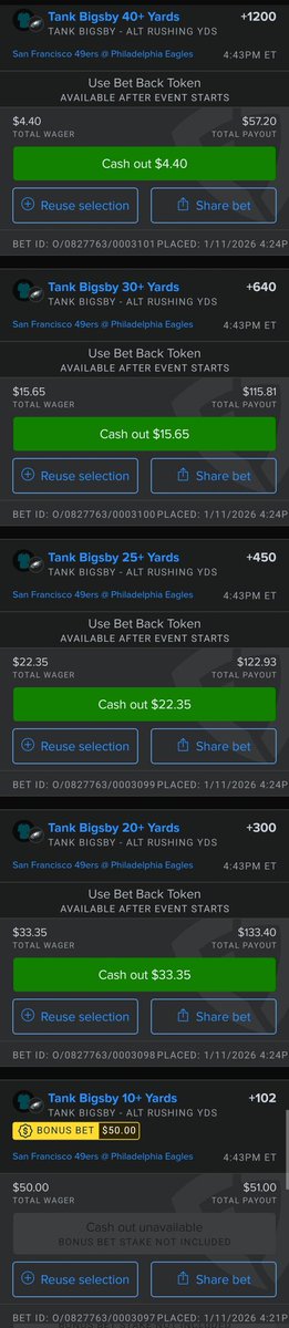 TPJ187's tweet image. Let's get crazy!
These #Boosts take all my money 😄

Also, Tank Bigsby will get some run today...only question is how much run? 👀
#Touchdown #SFvsPHI #StiefsBeliefs