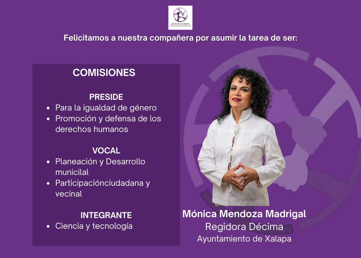 El Capítulo Veracruz de la <a href="/RedNacMDPT/">Red Nacional De Mujeres</a> se enorgullece de acompañar a sus integrantes que inician responsabilidades en distintos municipios del estado de Veracruz nivel local, para desde lo impulsar la agenda de derechos que nos lleven hacia la igualdad sustantiva.