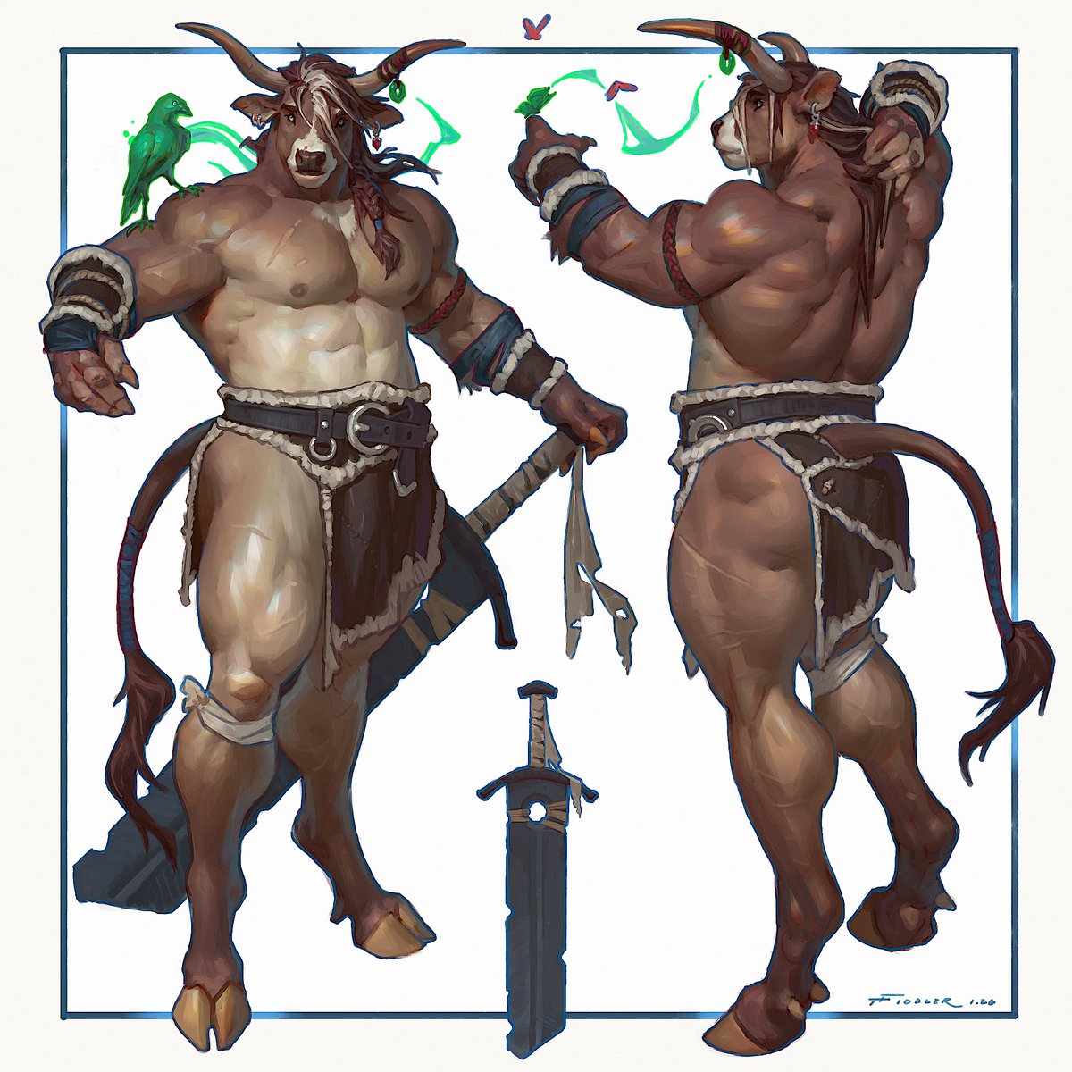 Oren the False Druid! 🐮🍃

THANKS AGAIN MY BUDDY <a href="/TFiddlerArt/">Taran Fiddler</a> FOR THE AMAZING MOO

(Nood version is on his 🅿️atre0n)