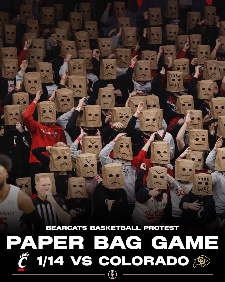BREAKING: On Wednesday we will have a paper bag game against Colorado.

Wear your paper bags, bring signs, and make YOUR voices be heard.

Enough is enough.