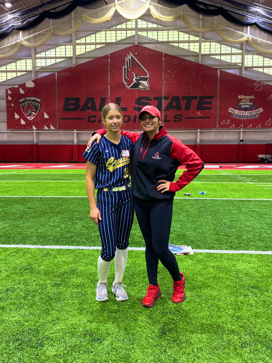 KShockley10's tweet photo. Grateful for an amazing weekend at @BallStateSB and @GVSUSoftball ! Incredible camps, great energy, and unforgettable experiences. Thank you to the coaches, staff, and players who made it special — truly appreciated! 🙌🏽 https://t.co/wXOmwm6Nod