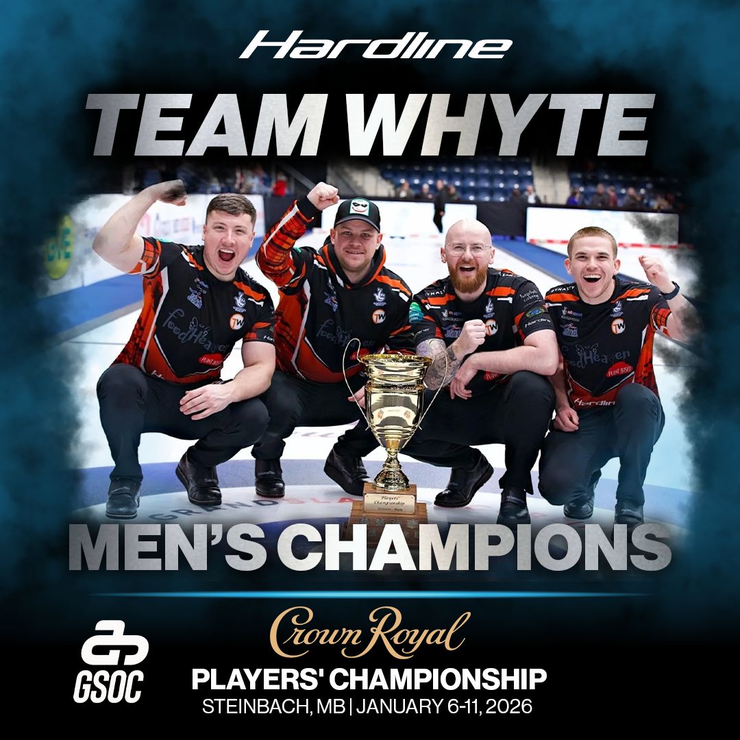 HardlineCurling's tweet image. An all-Scottish final to close the Grand Slam season.
Congratulations to Team Whyte, Crown Royal Players’ Championship champions. 

#HardlineNation #JoinTheRevolution