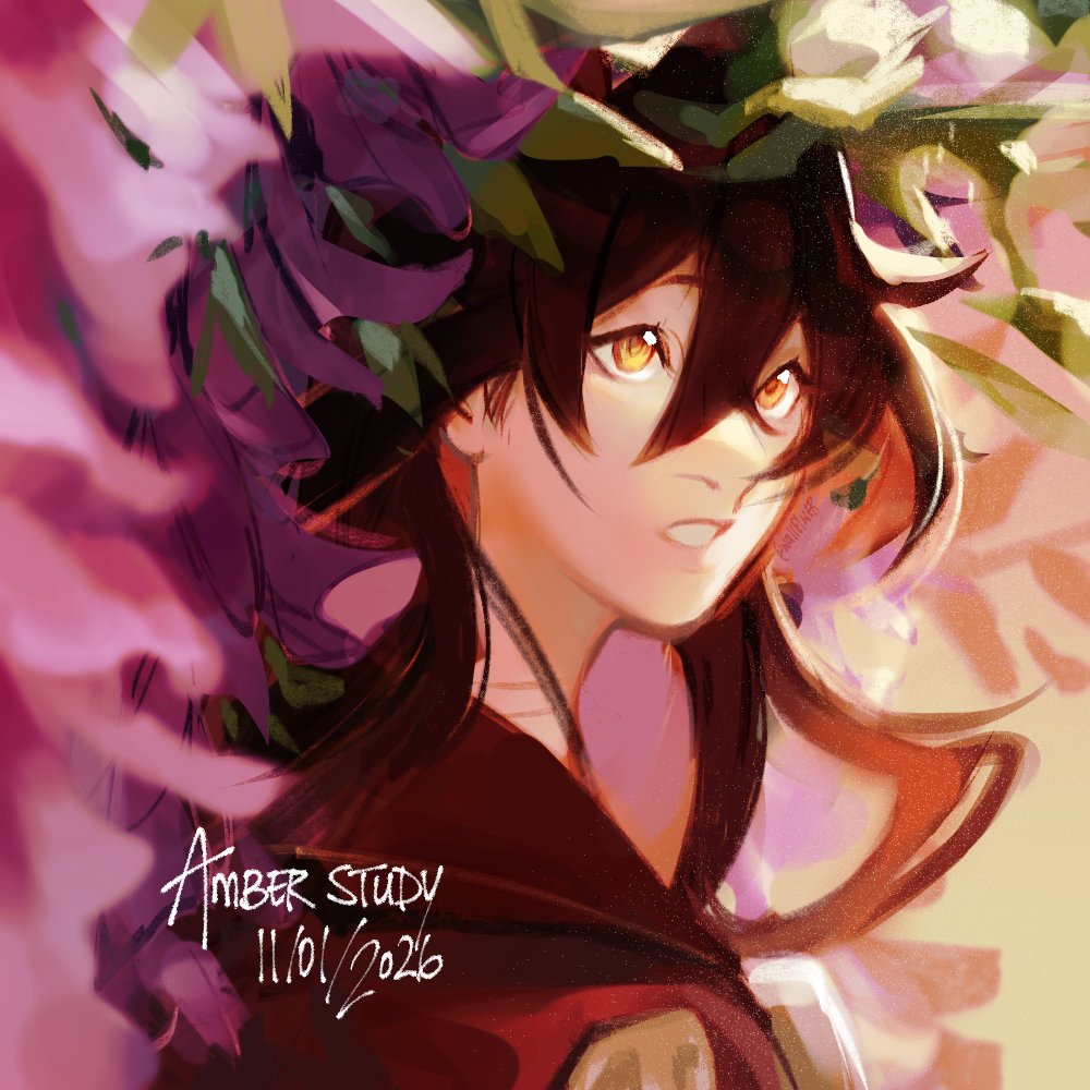 wallflwe_r's tweet photo. painting practice inspired by a screenshot i took :)
#amber #GenshinImpact #genshinfanart https://t.co/8kxbeE6uuT