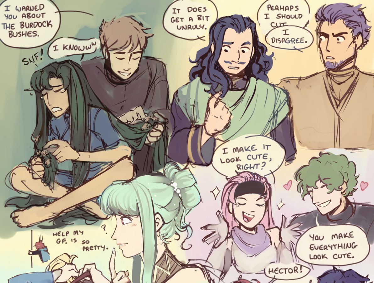 krazieka2's tweet image. hair doodles