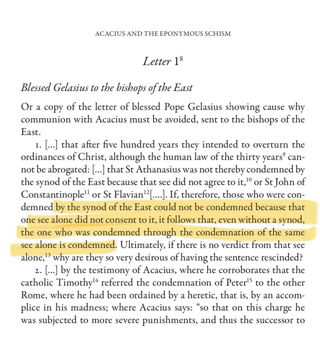 It is pretty obvious that Pope St Gelasius (492-496) taught papal supremacy.