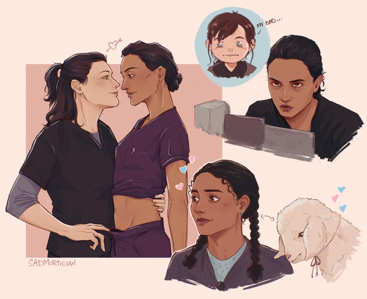 sadmortician's tweet image. #thepitt s2e1 sketch dump ✨