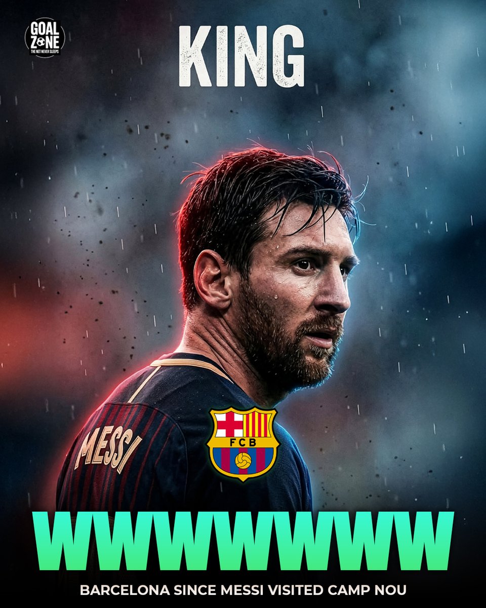 🚨| Barcelona is UNBEATEN for more than 2 months since Messi visited Camp Nou.