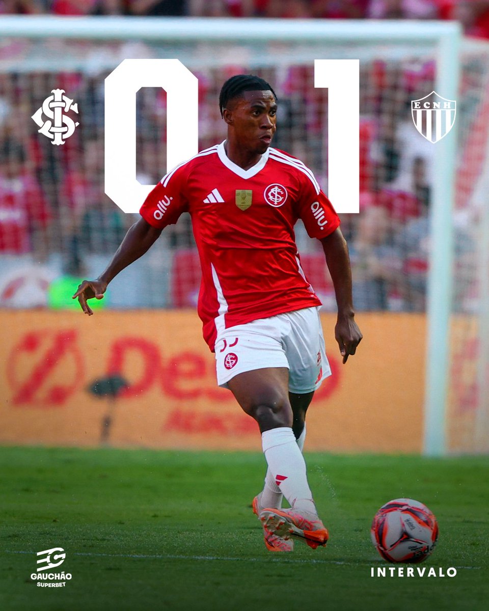 SCInternacional's tweet photo. #INTxNHA | 0-1 | 1T | 48' - Intervalo de jogo.
🇦🇹 #VamoInter
🎧 https://t.co/8R5MHAyNLZ https://t.co/pxRRLJcbbY