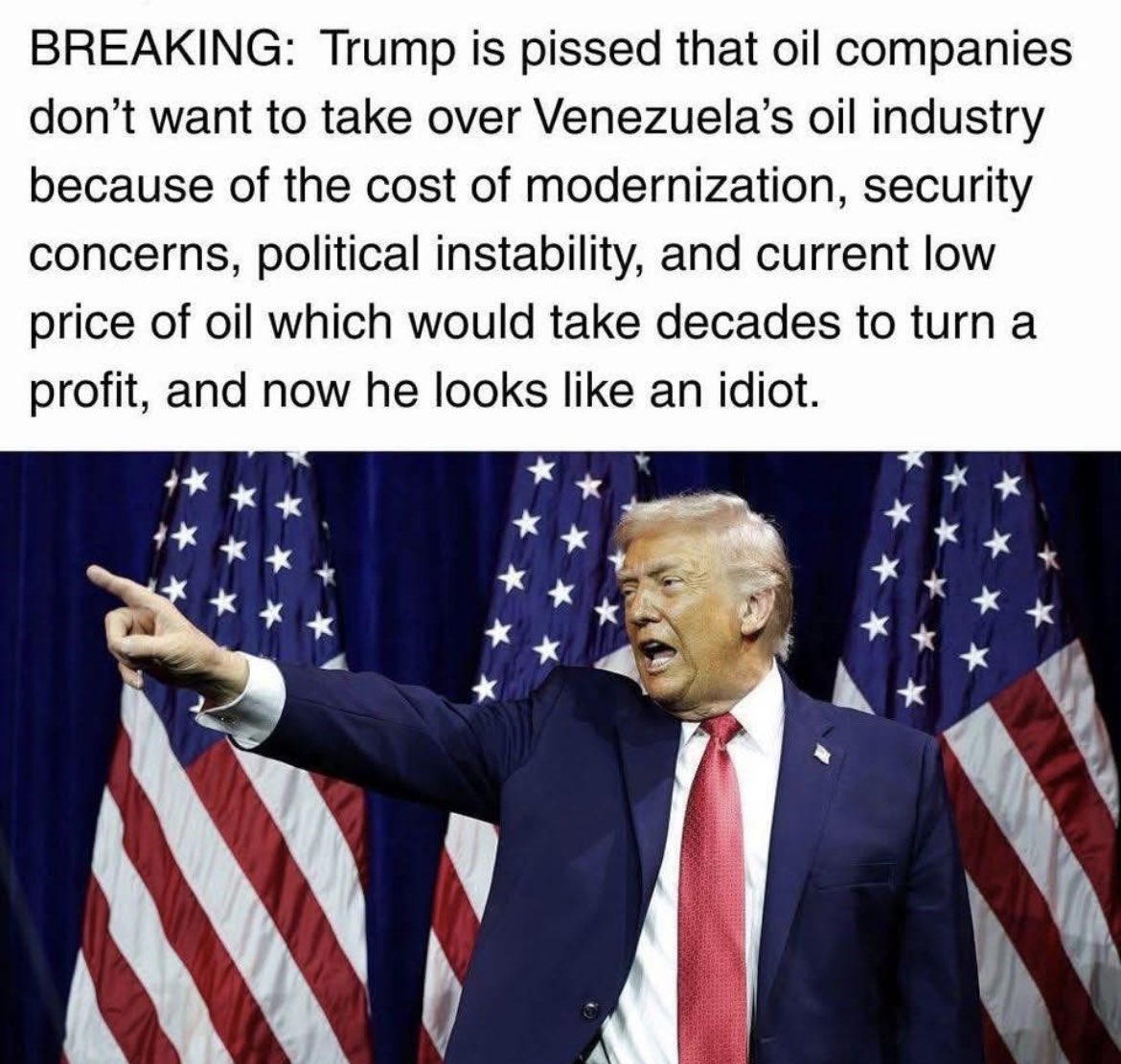 He looks like an idiot because he is an idiot.  
End of discussion!