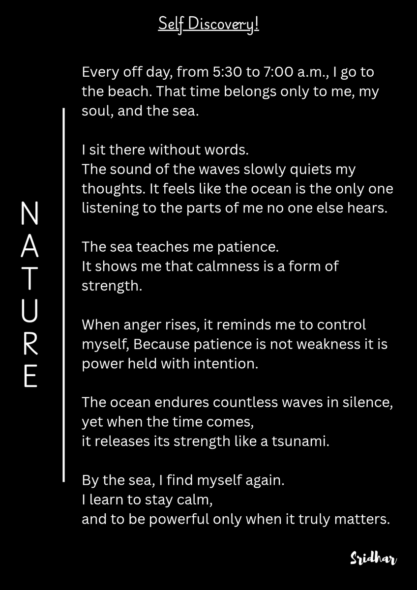 imsreedhar's tweet photo. Day 8 Unraveling My Slef | NATURE | 
#30dayschallenge #SelfDiscovery #Incrediblesoul https://t.co/vOAkhFC4e7