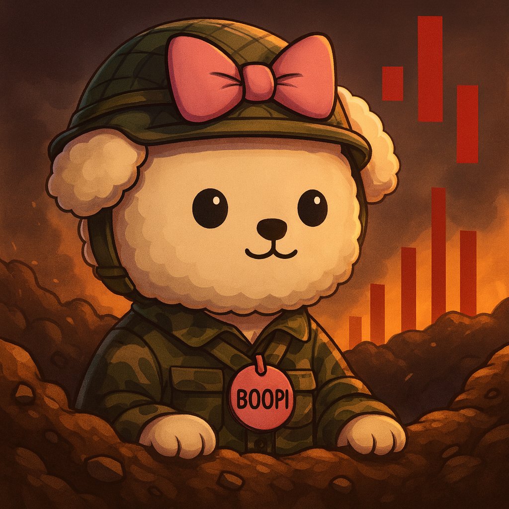 $BOOPI ARMY IS ALWAYS READY FOR THE TRENCHES MFERS!🐶🪖

2026 WE GONNA SEND $BOOPI HIGHER!📈
LFG $BOOPI TO THE MOON!🚀🌕

$BOOPI $BOOPI