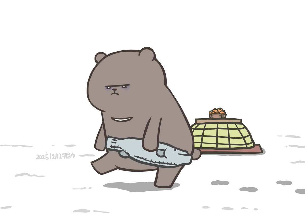 「12月③ 12/9〜12/12 おいしいやつ 日常 腹ぺこ 眠れないの #先月描」|タロウ@一日一絵のイラスト