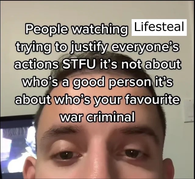 Solarclaw's tweet image. // Lifesteal spoilers

A reminder: