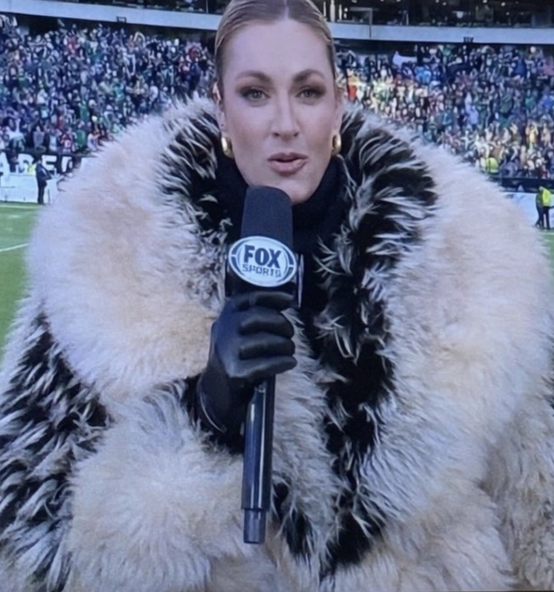 Erin Andrews took out the entire polar bear exhibit at the Philadelphia Zoo to make this coat
