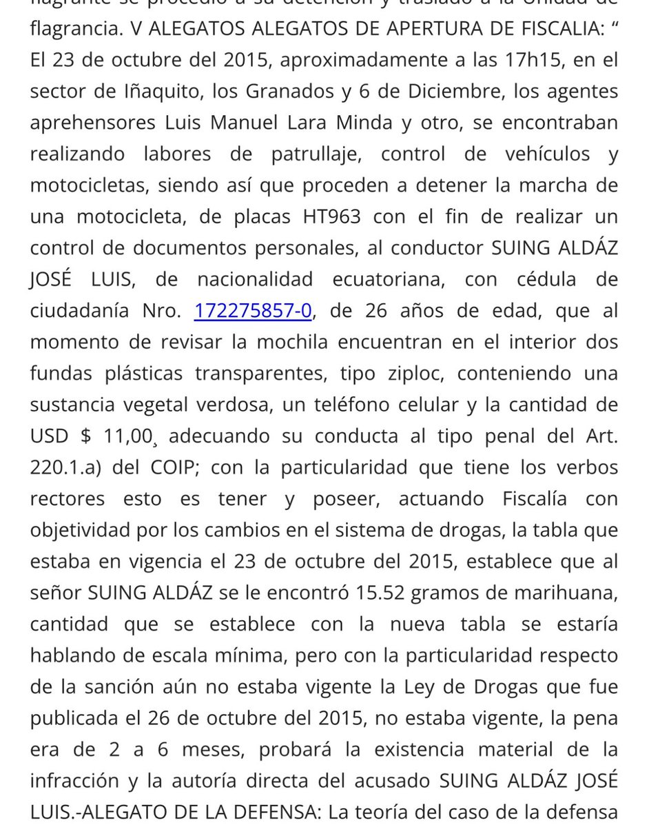 sugatito90's tweet photo. OJO 🚨🇪🇨

El hijo de José Suing fue procesado por tráfico de drogas en el 2015 y se lo declaró en segunda instancia en recursos de apelación inocente por el juez Fabián Fabara.

Es el mismo hijo que ahora está con cargo diplomático en España.

Esa sentencia fue revocada en apelación y esa Sala estaba conformada entre otros por Fabián Fabara.